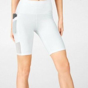 FABLETICS Power Hold White Women's Bike Shorts S